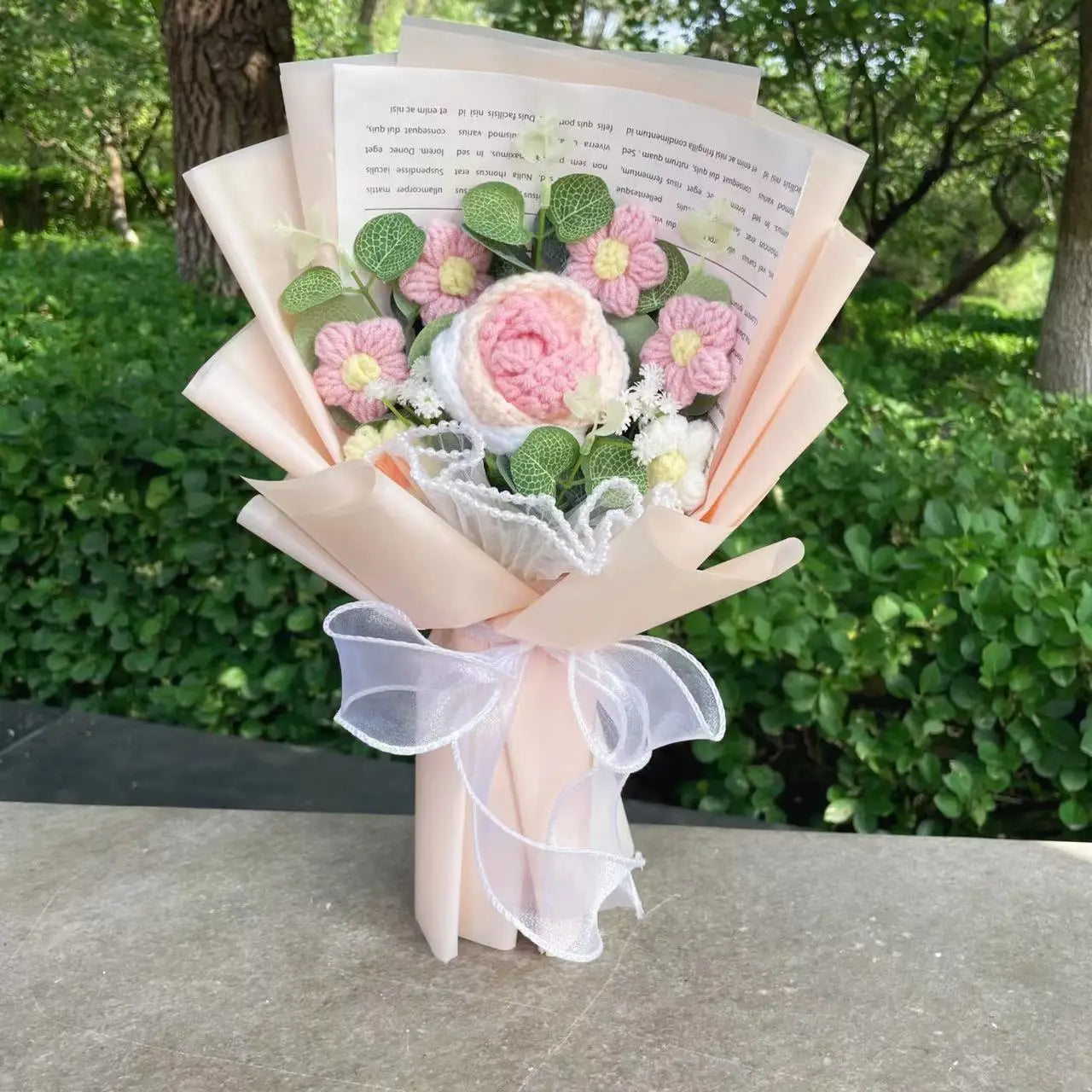 Crochet Flower Bouquet — Handmade Keepsake, Never Fades
