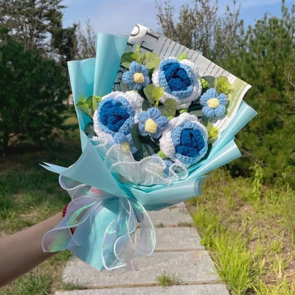 Crochet Flower Bouquet — Handmade Keepsake, Never Fades