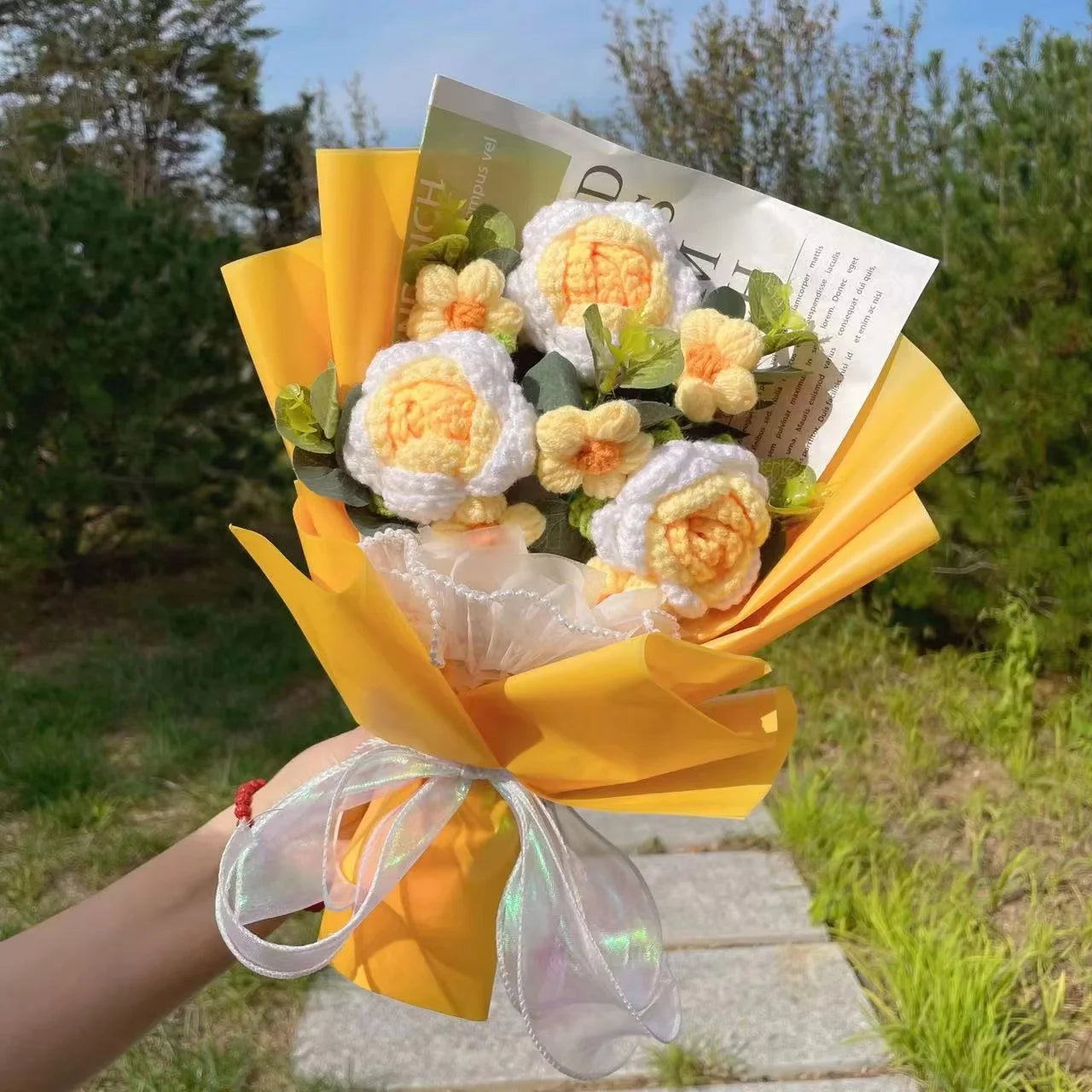 Crochet Flower Bouquet — Handmade Keepsake, Never Fades