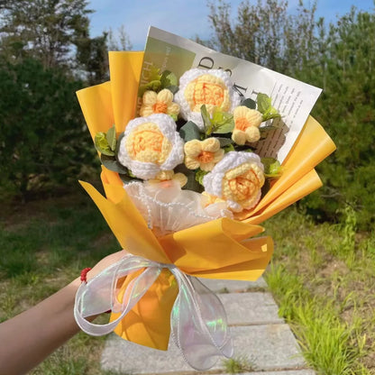 Crochet Flower Bouquet — Handmade Keepsake, Never Fades