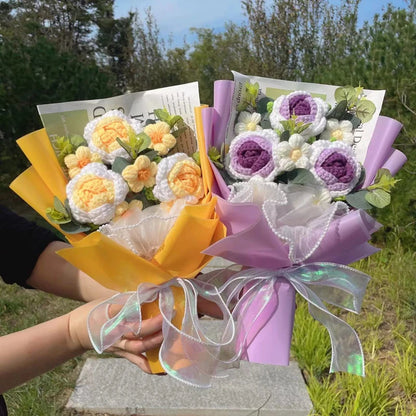 Crochet Flower Bouquet — Handmade Keepsake, Never Fades