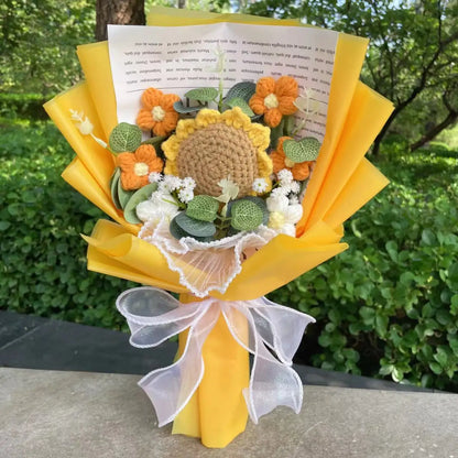 Crochet Flower Bouquet — Handmade Keepsake, Never Fades