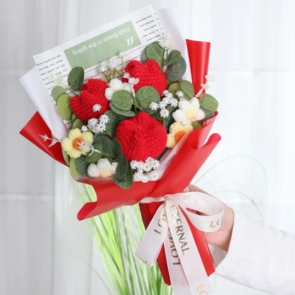 Crochet Flower Bouquet — Handmade Keepsake, Never Fades