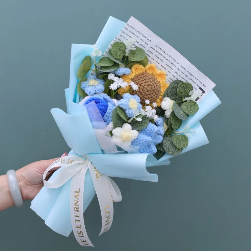Crochet Flower Bouquet — Handmade Keepsake, Never Fades