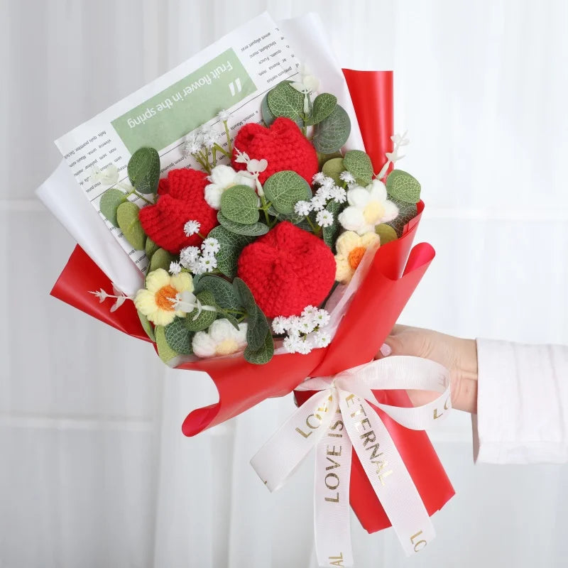 Crochet Flower Bouquet — Handmade Keepsake, Never Fades