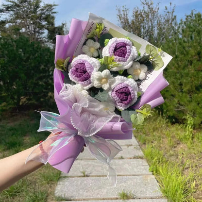 Crochet Flower Bouquet — Handmade Keepsake, Never Fades