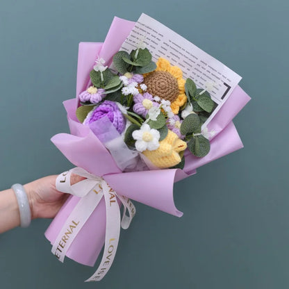 Crochet Flower Bouquet — Handmade Keepsake, Never Fades