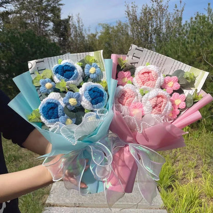 Crochet Flower Bouquet — Handmade Keepsake, Never Fades