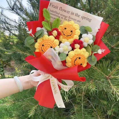 Crochet Flower Bouquet — Handmade Keepsake, Never Fades