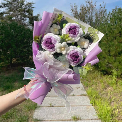 Crochet Flower Bouquet — Handmade Keepsake, Never Fades
