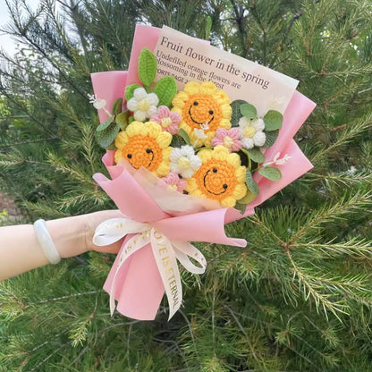 Crochet Flower Bouquet — Handmade Keepsake, Never Fades