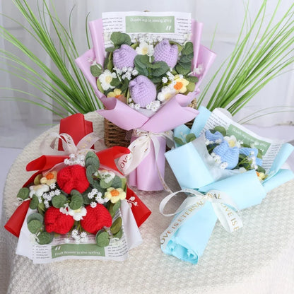 Crochet Flower Bouquet — Handmade Keepsake, Never Fades
