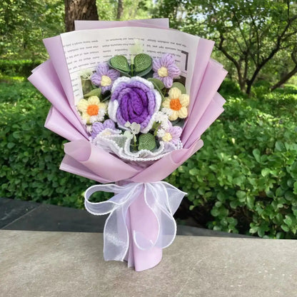 Crochet Flower Bouquet — Handmade Keepsake, Never Fades