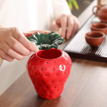 Ceramic Strawberry Ashtray